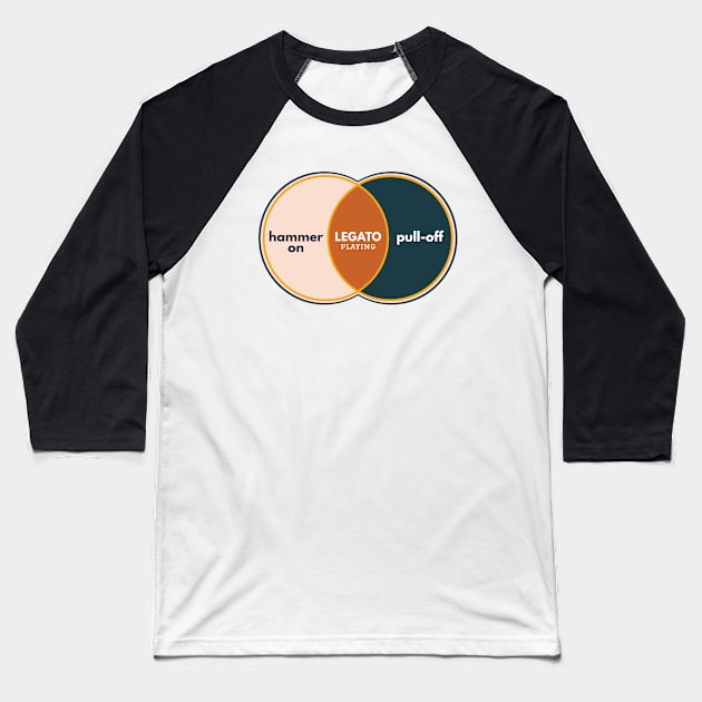 Legato Playing Venn Diagram Baseball T-Shirt by nightsworthy